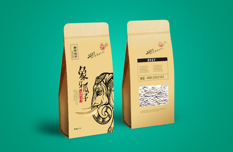 <b>象牙牌瓜子包装设计镂空特效处理</b>